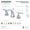 Kingston Brass KS4948CML Manhattan 8" Widespread Bathroom Faucet, Brushed Nickel KS4948CML
